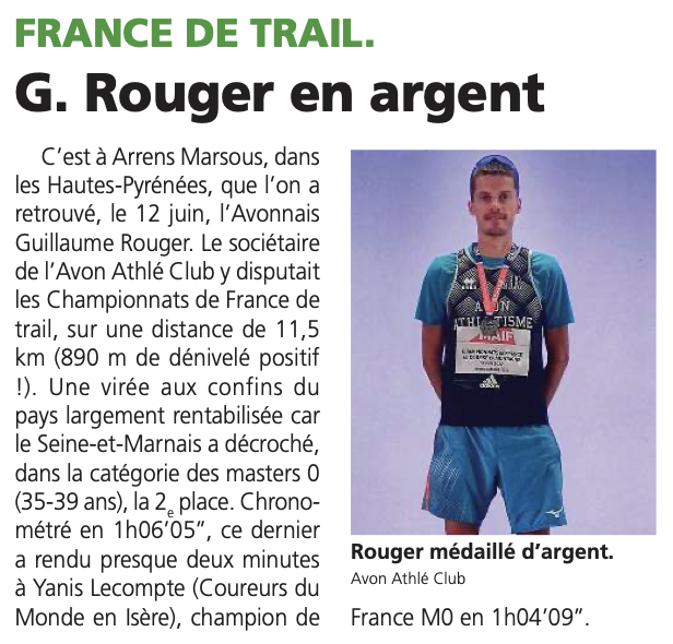 (20 juin) Championnat de France de Trail