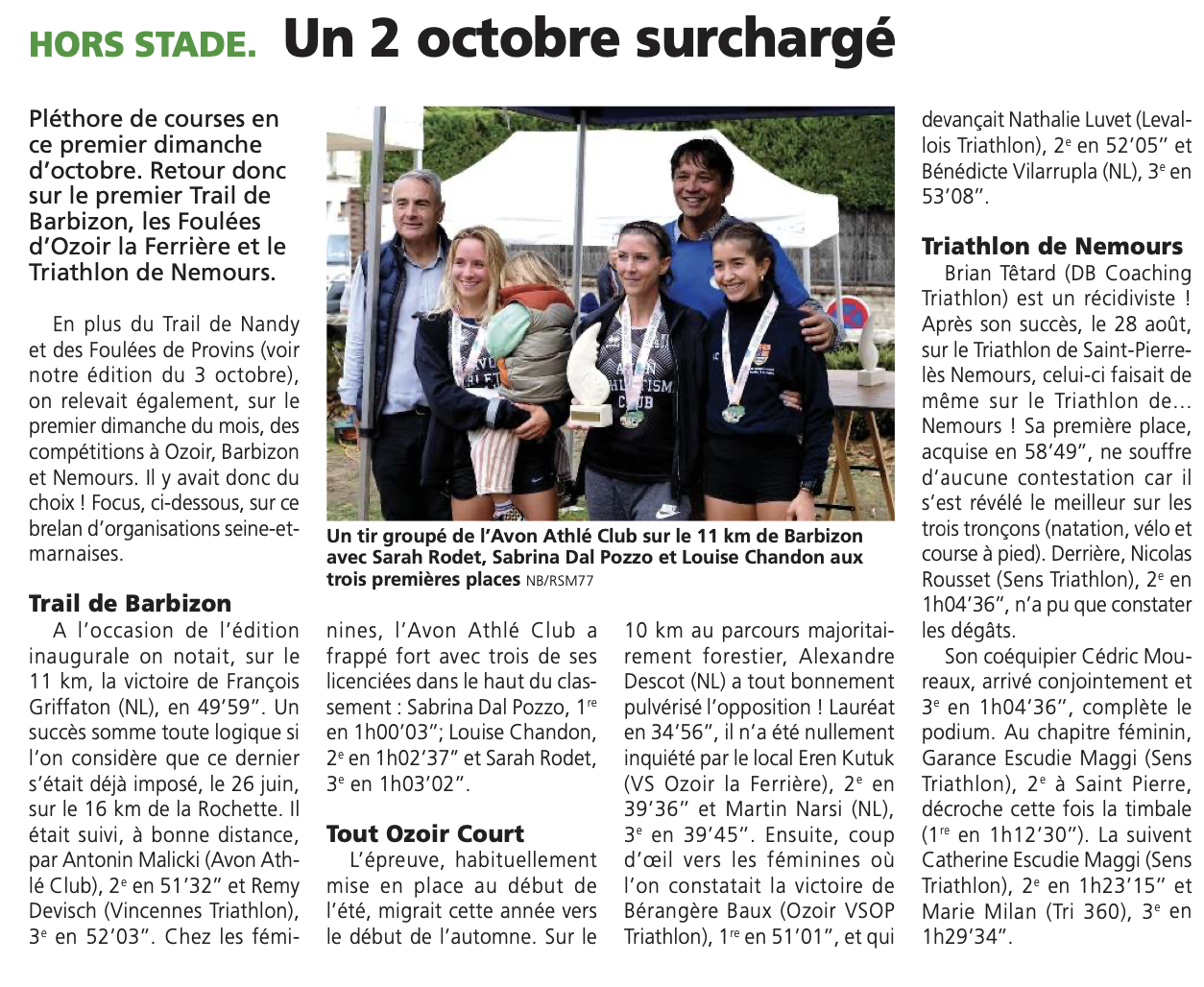 (10 oct) Trail de Barbizon