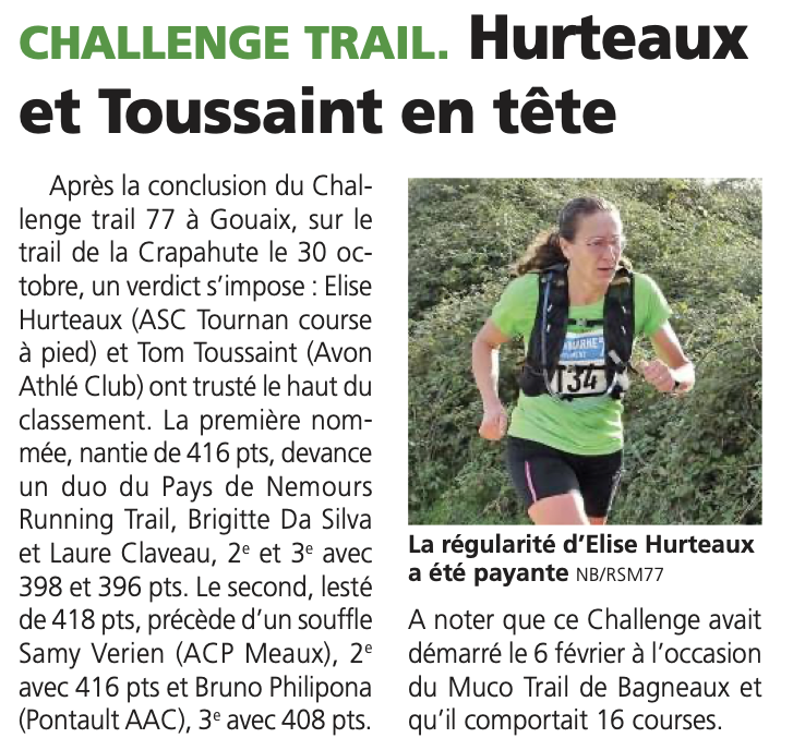 (21 nov) Challenge Trail