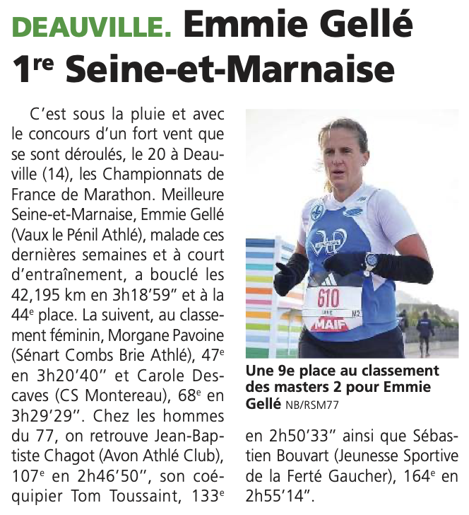 (28 nov) Championnat de France de marathon