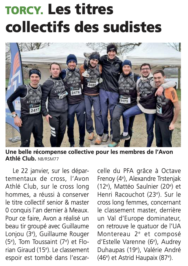 (30 janv) Championnat 77 cross long