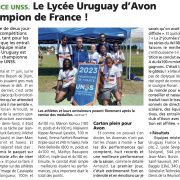 (26 juin) Section Sportive Lycée Uruguay-France